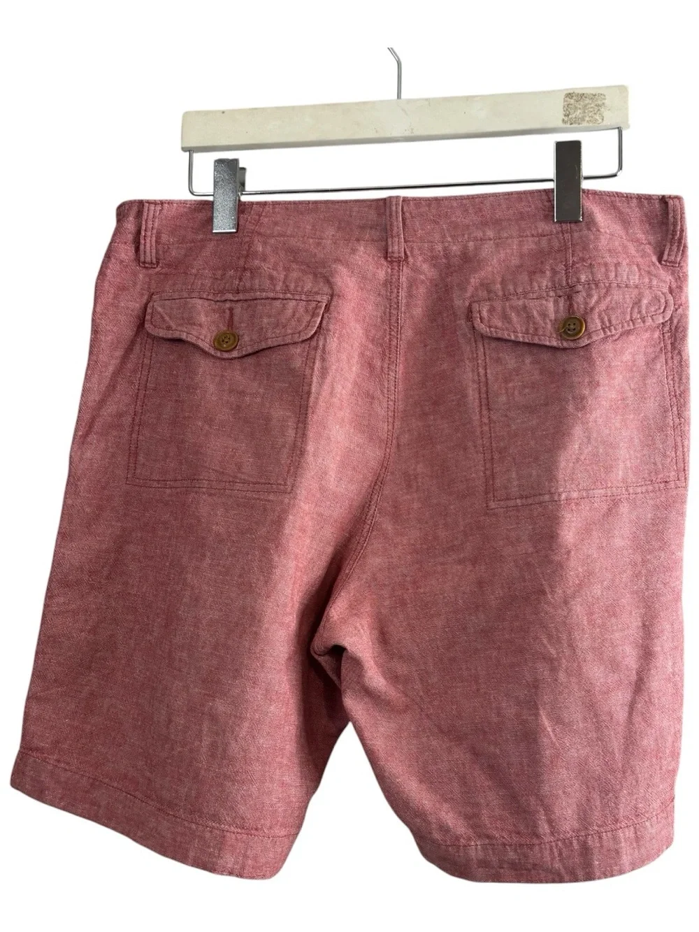 J crew Rustic Red linen blend beach short 9” men’s size 36